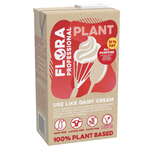 Flora Professional Plant zum Schlagen pflanzliche Sahnealternative 8 x 1l