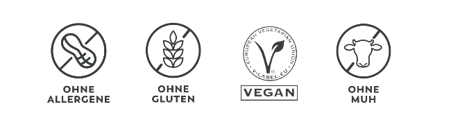 Milchfrei, laktosefrei, glutenfrei, vegan