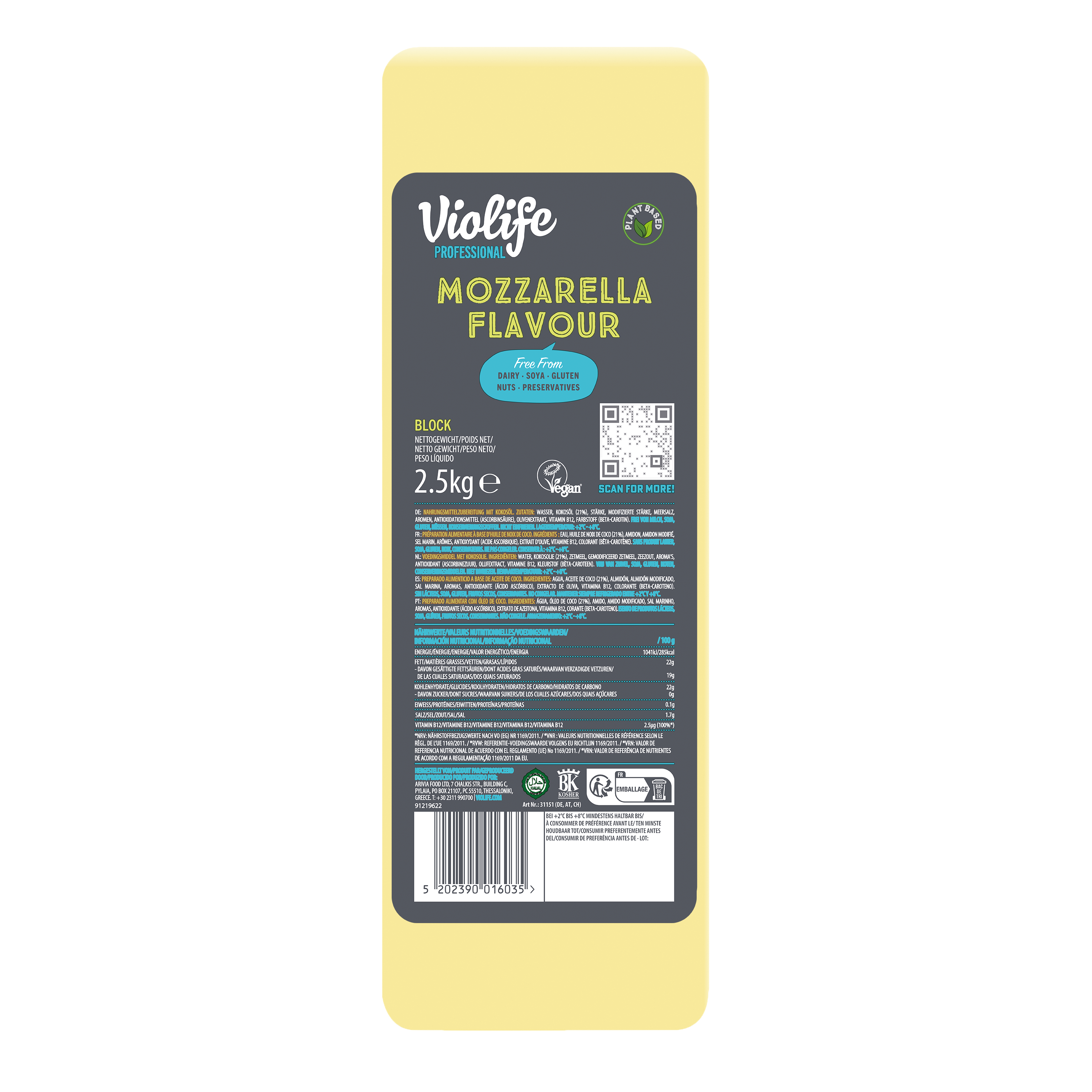 Violife Original Geschmack Creamy 1x3kg