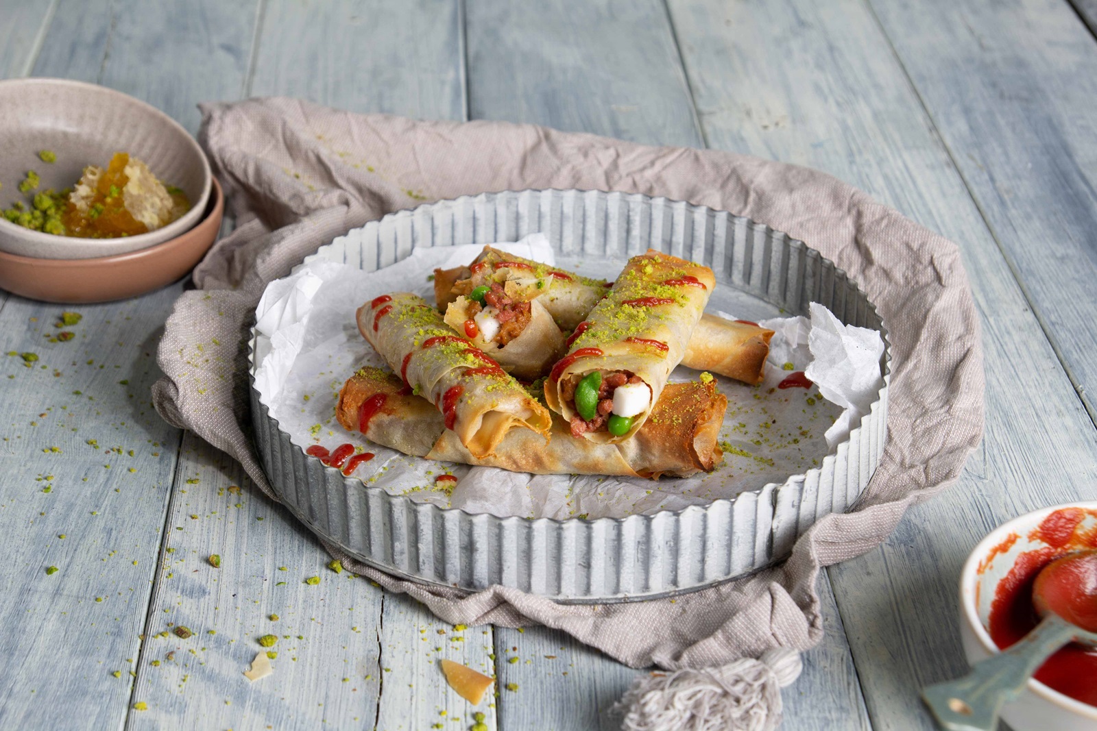 recipe image Gefüllte Yufka Röllchen