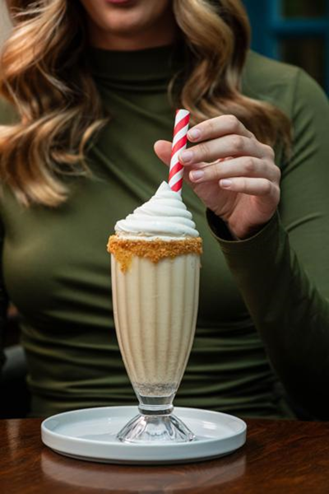 recipe image gingerbreadvanilla-milkshake-with-caramel-sauce