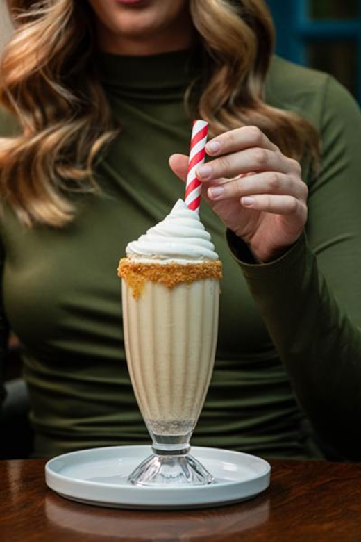 recipe image gingerbreadvanilla-milkshake-with-caramel-sauce