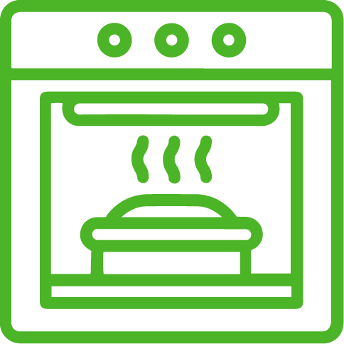 CO2 emission from combi oven