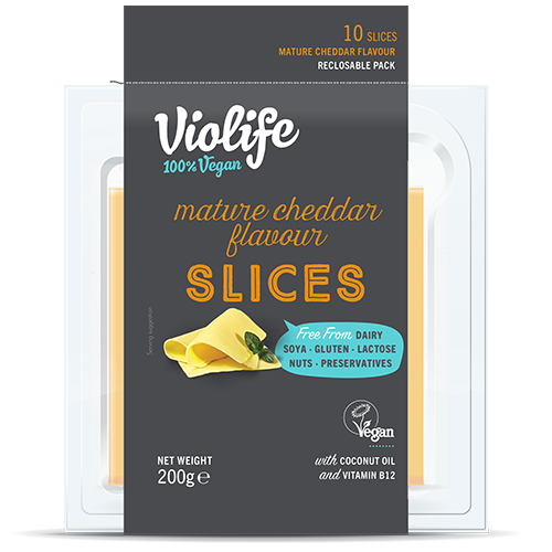Violife Mature Cheddar Flavour Slices 12 x 200g