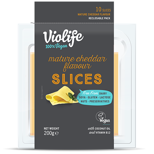 Violife Mature Cheddar Flavour Slices 12 x 200g
