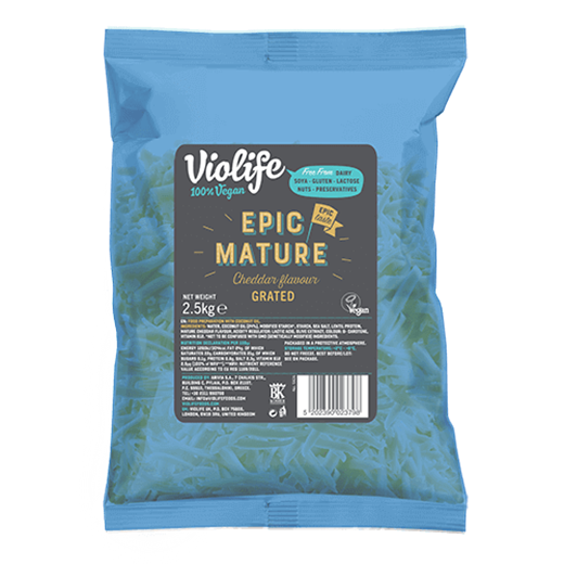 Violife Epic Mature Cheddar Flavour Grated 2.5Kg