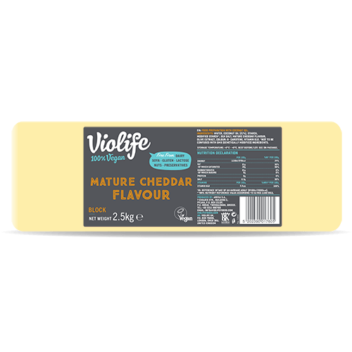 Violife Mature Cheddar Flavour Block 5 x 2.5kg