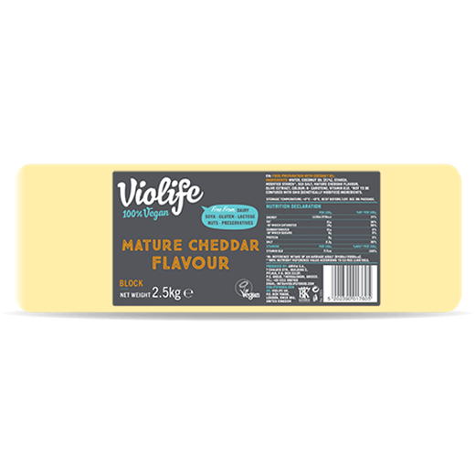 Violife Mature Cheddar Flavour Block 5 x 2.5kg