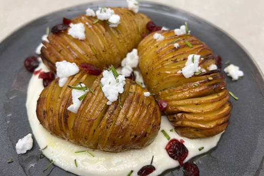 recipe image Hasselback Potatoes with Whipped Feta
