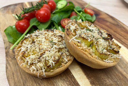 recipe image Creamy Leek Tartlets