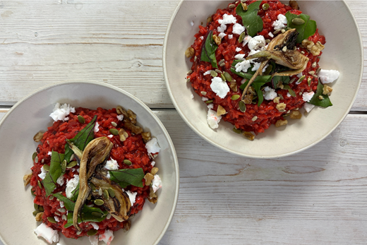 recipe image Beetroot Risotto with Violife Greek White
