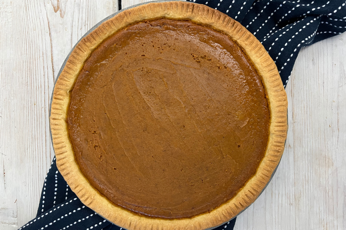recipe image Pumpkin Pie with cheesecake cream