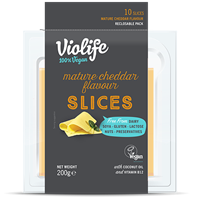 Violife Mature Cheddar Flavour Slices 12 x 200g