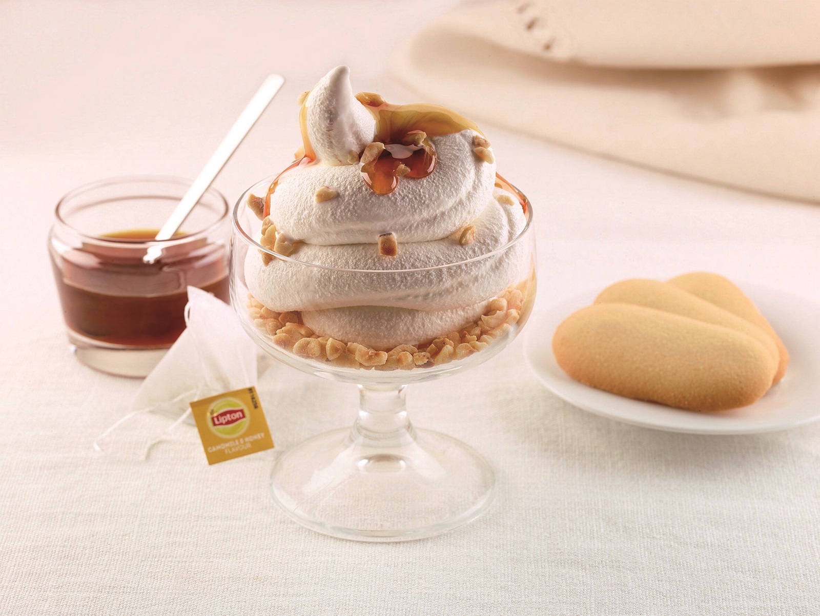 recipe image Panna cotta de manzanilla y miel