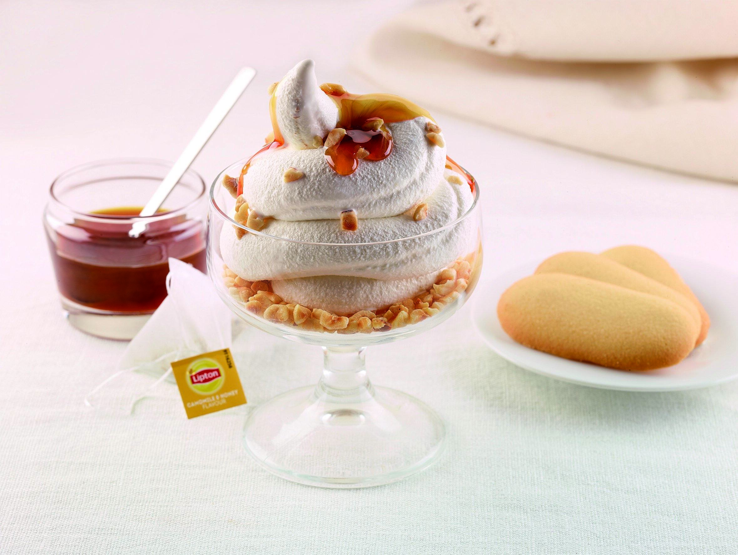 recipe image Panna cotta de manzanilla y miel