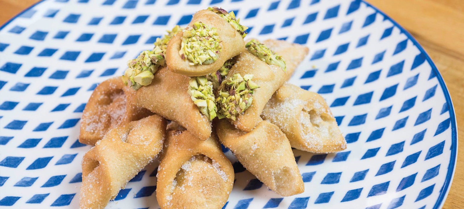 recipe image Pestiños rellenos de crema de pistacho