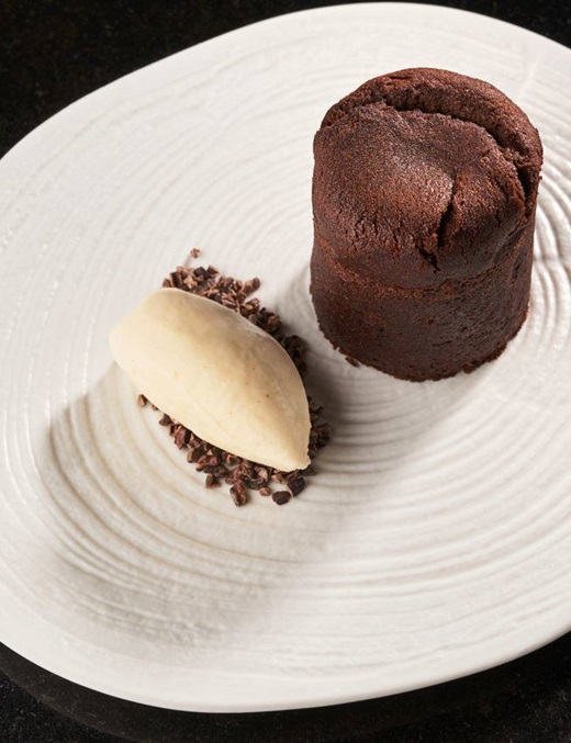 recipe image Coulant de chocolate con Helado de Caramelo