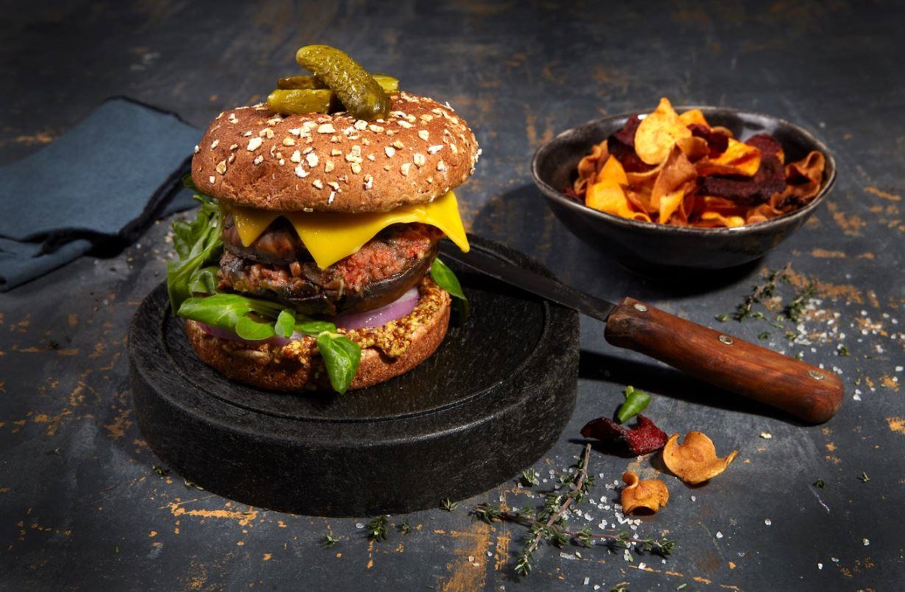 recipe image Hamburguesa de Portobello