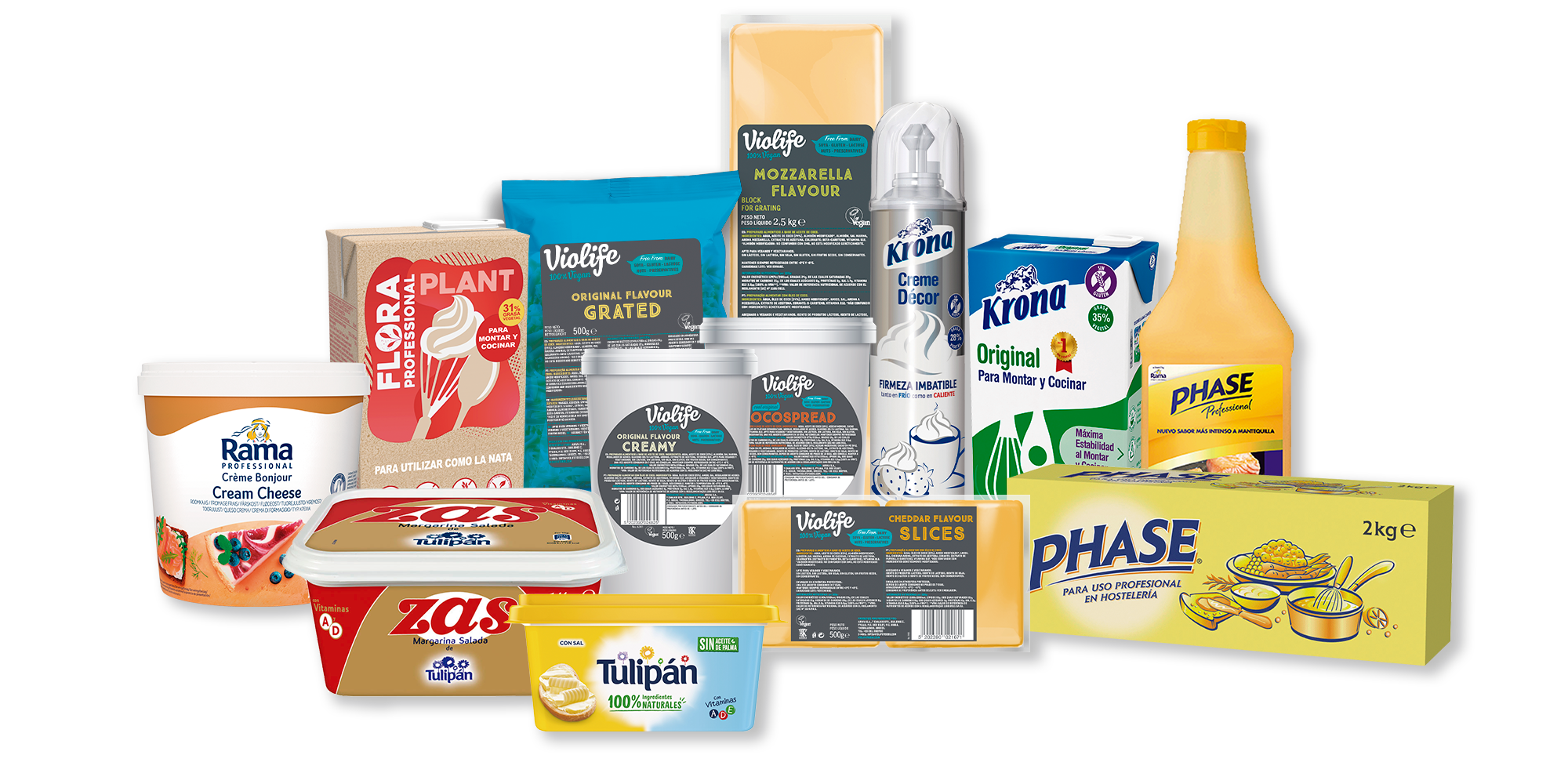 Prueba  los mejores ingredientes plant-based para tu negocio. Deliciosas alternativas a la nata, al queso y a la mantequilla.