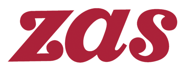 Logo de Zas. Margarina deliciosa y fácil de untar. Sin lactosa, sin gluten y sin aceite de palma.