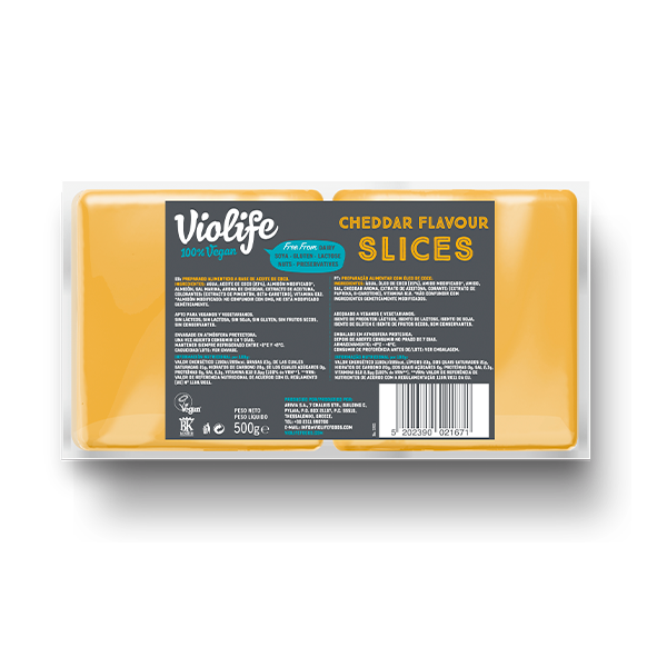 Violife lonchas sabor cheddar 500gr