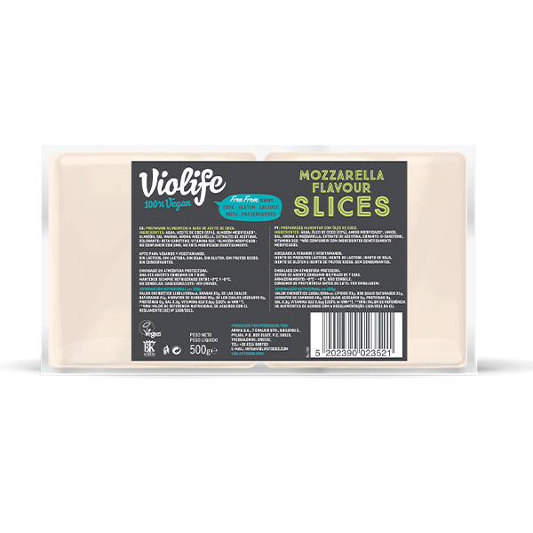 Violife lonchas sabor mozzarella 500g