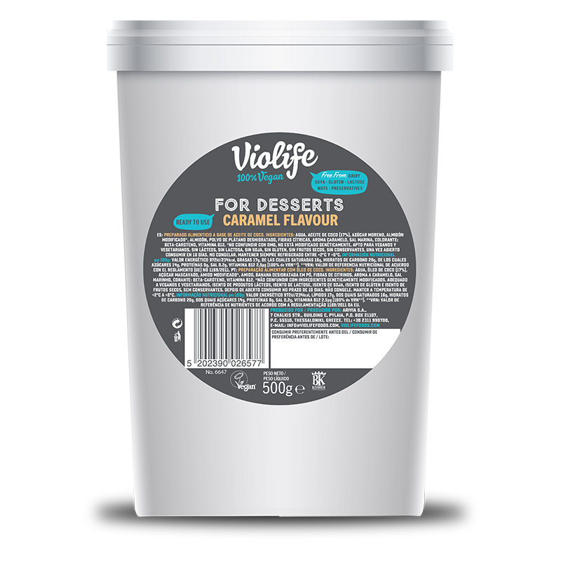 Violife crema dulce sabor caramelo 500gr