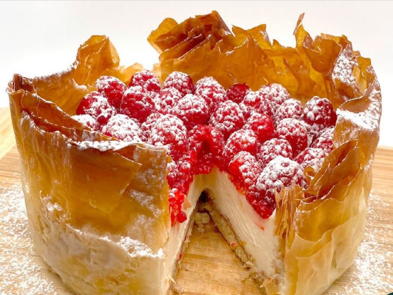 Raspberry cheesecake