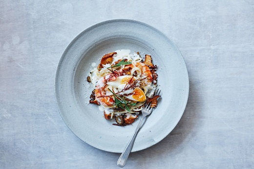 recipe image Romige Linguini met tijgergarnalen