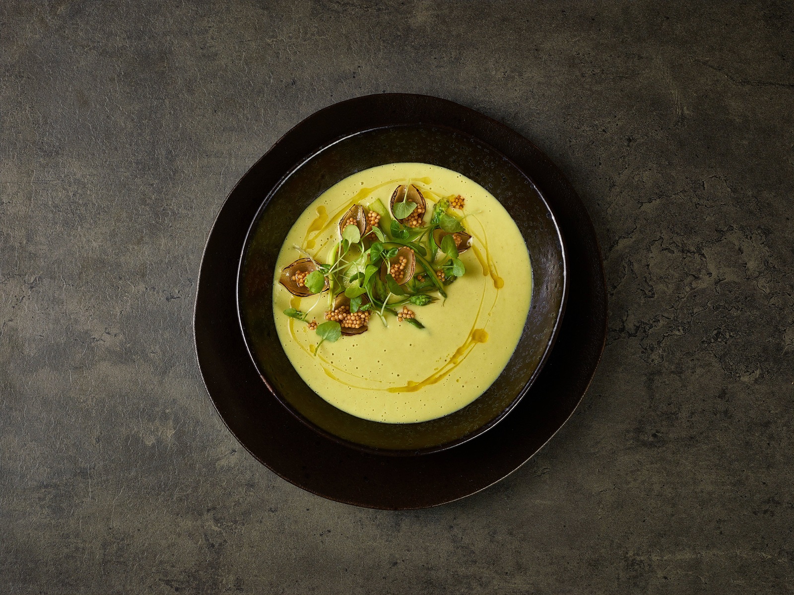 recipe image Romige asperge soep